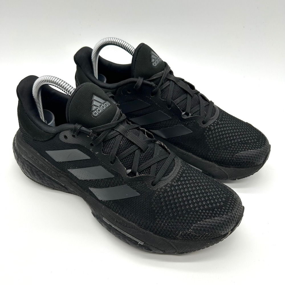 Adidas SolarGlide 5 Sneakers Womens 8 Black‎ Carbon Running Shoes GX5494 - Picture 4 of 11